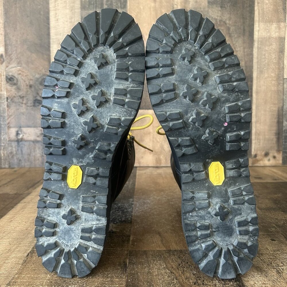 Danner Black Boots with Yellow Laces - Picture 3 of 12